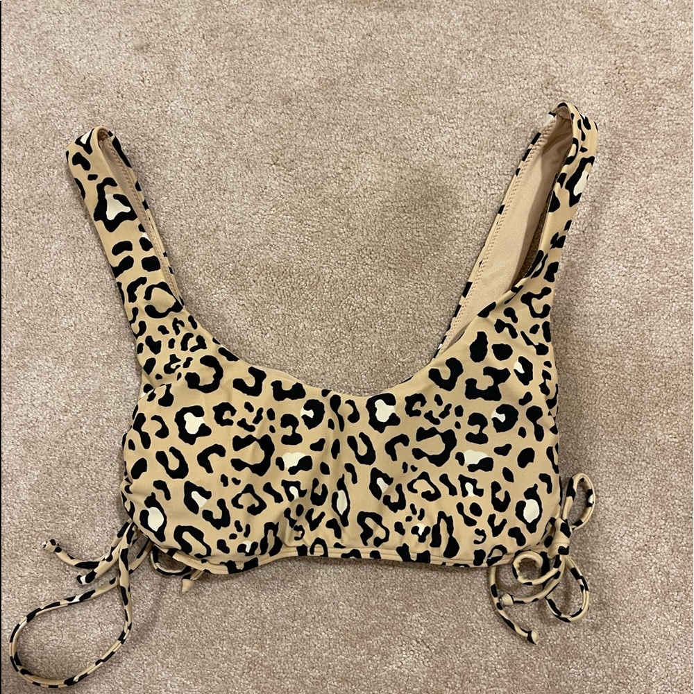 Hollister Cheetah Print Bikini Top